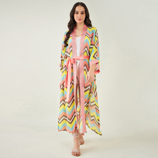 Peach and Yellow Cover-Up