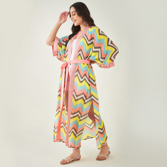 Peach and Yellow Cover-Up