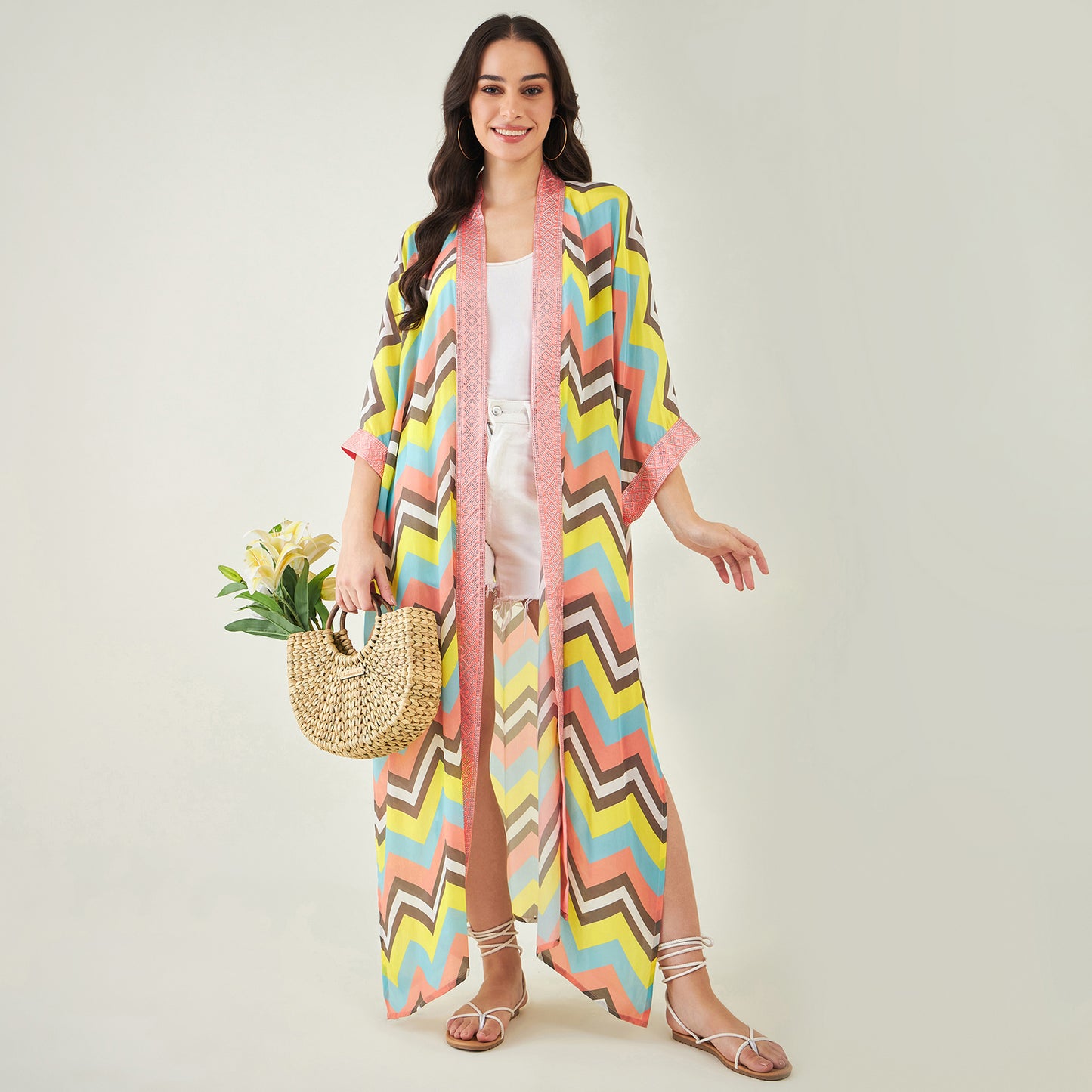 Peach and Yellow Cover-Up