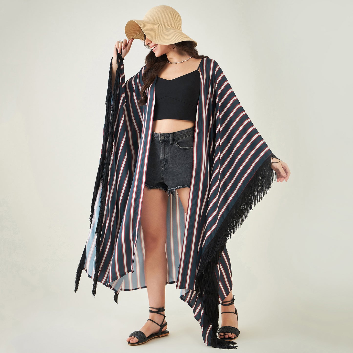 Dark Blue Full Length Cover-Up