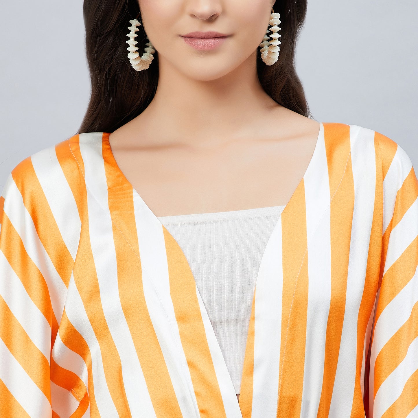 Orange Full Length Cover-Up