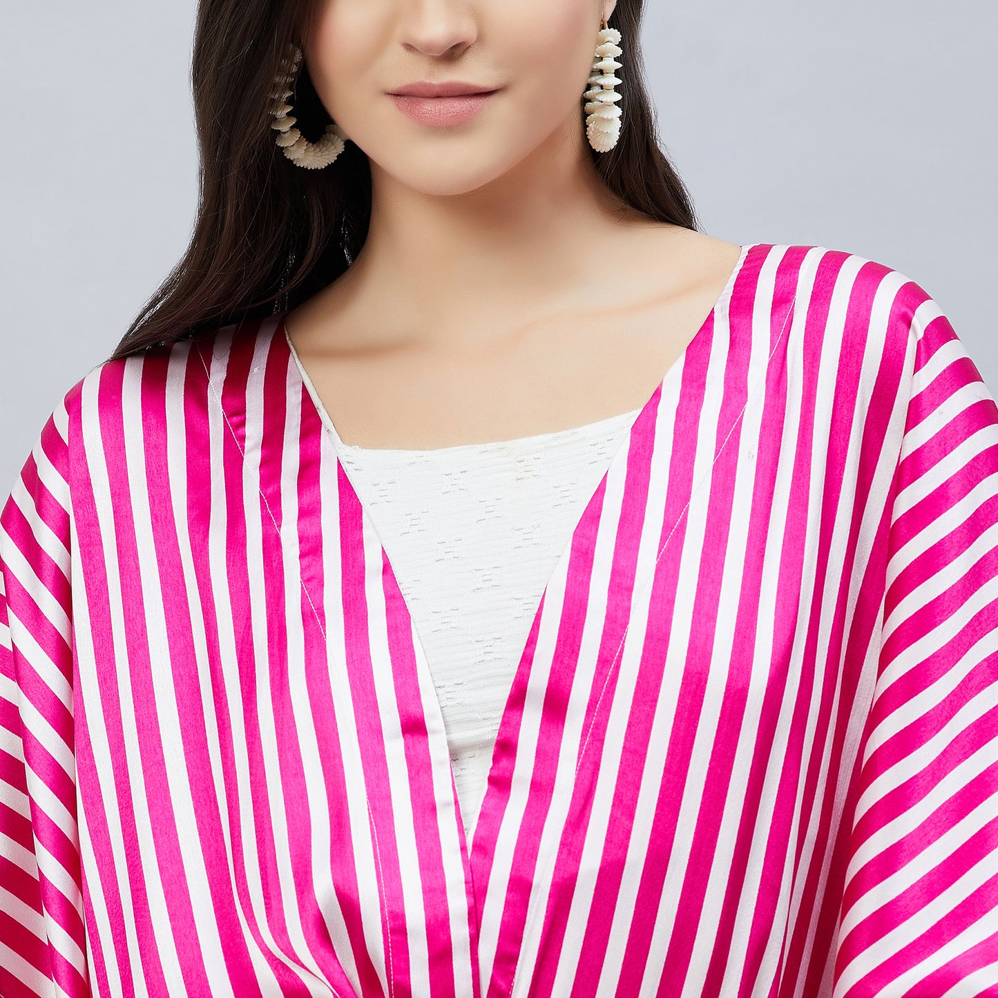 Pink and White Full Length Cover-Up