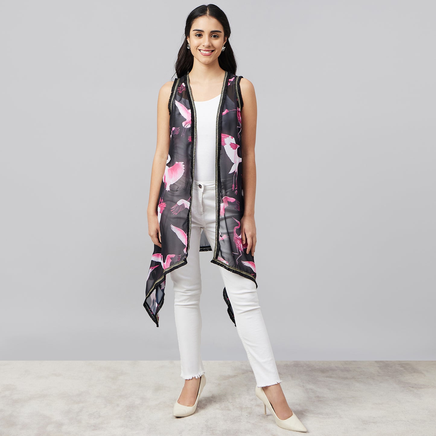 Black Flamingo Shrug
