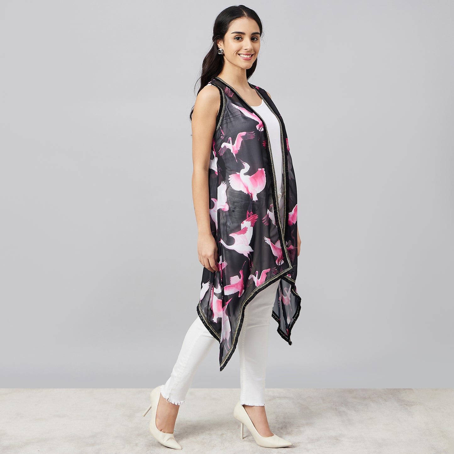Black Flamingo Shrug