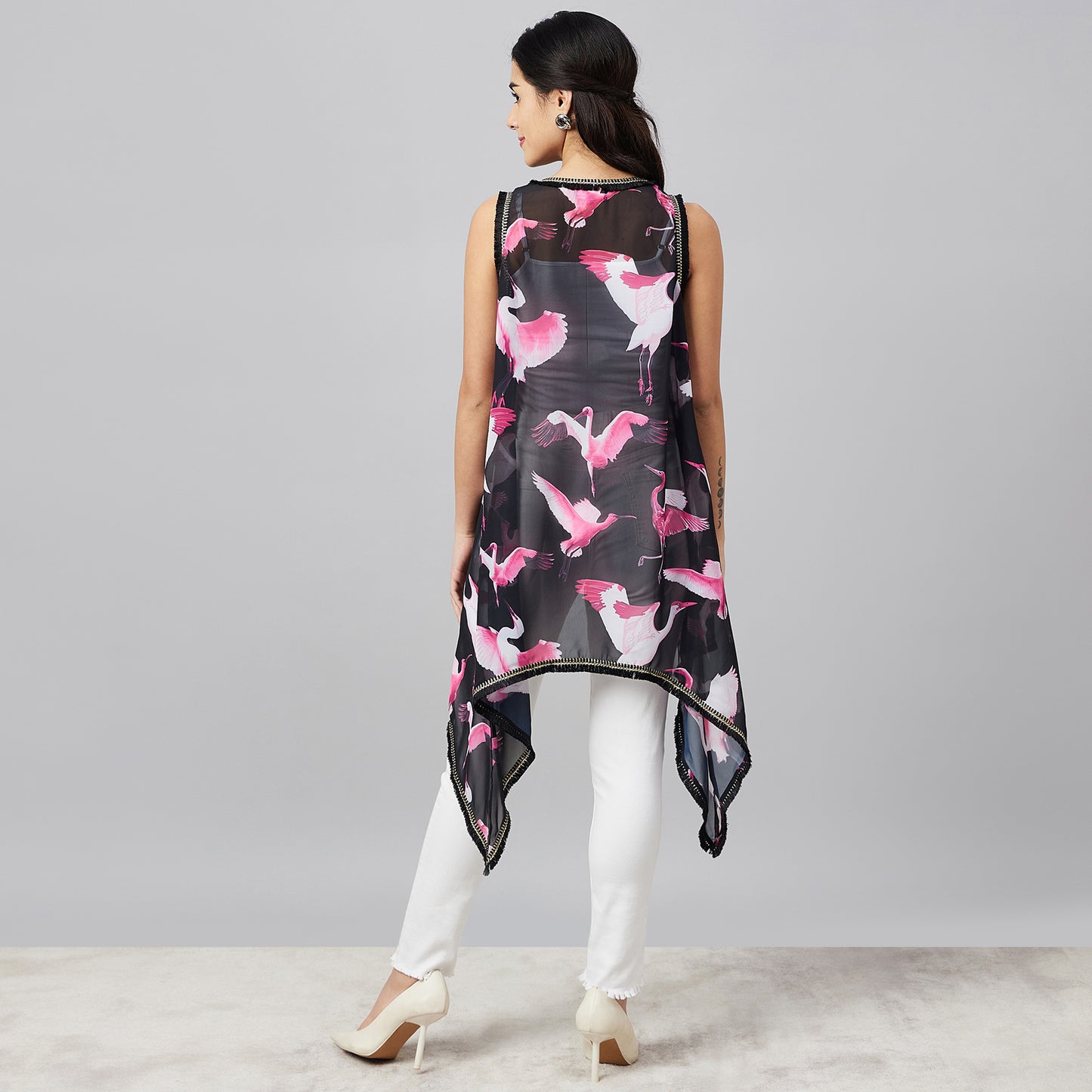 Black Flamingo Shrug