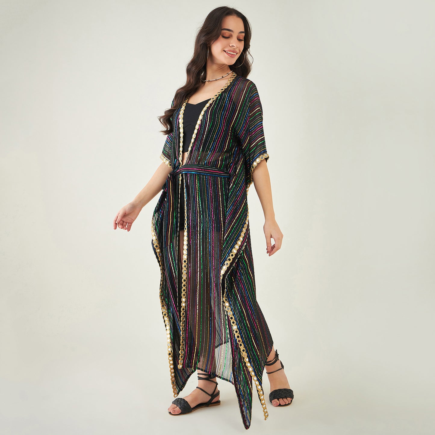 Black Lurex Cover-Up