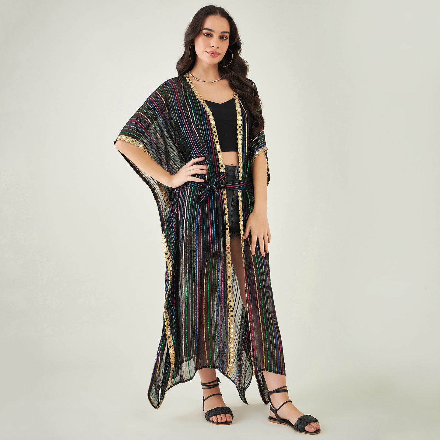 Black Lurex Cover-Up