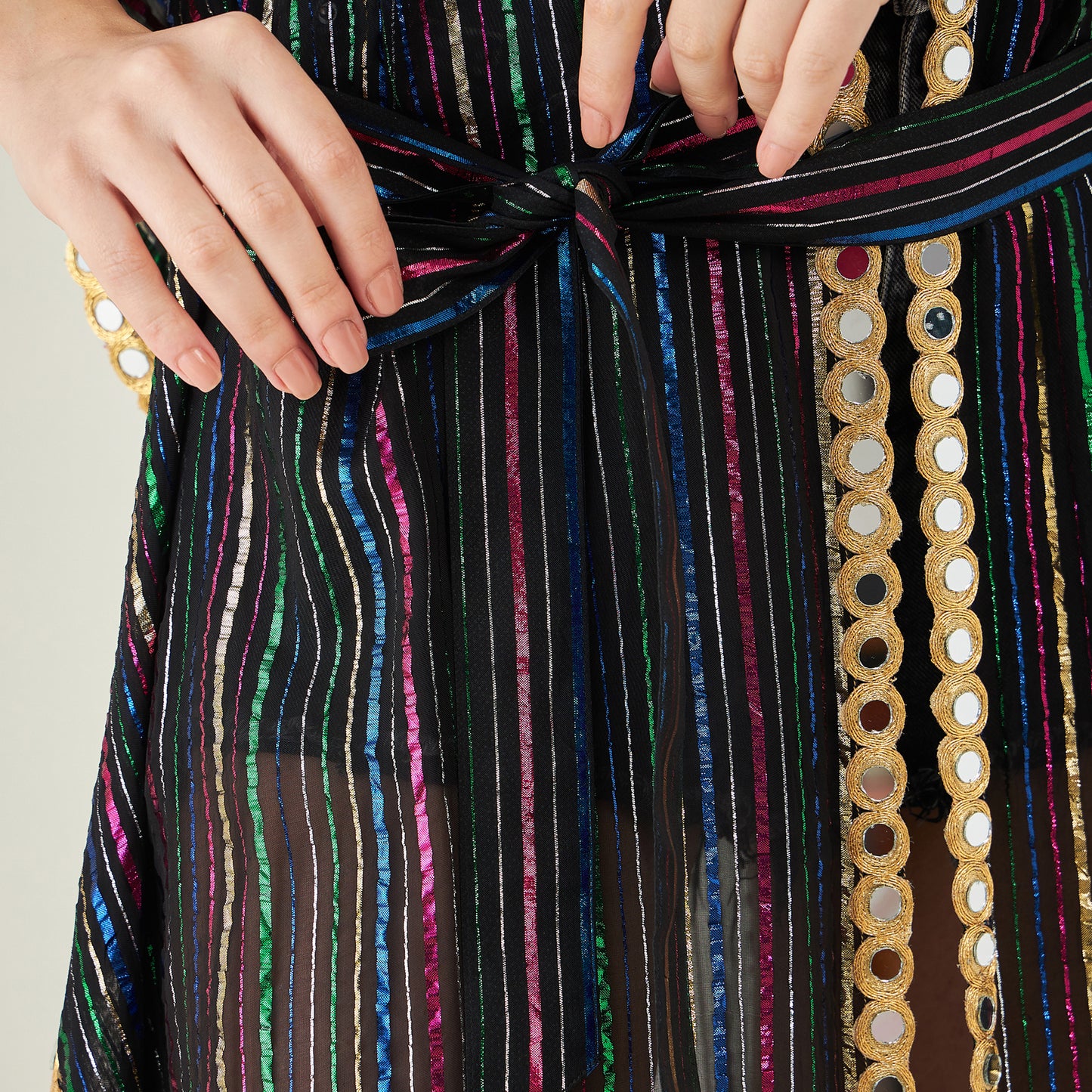 Black Lurex Cover-Up