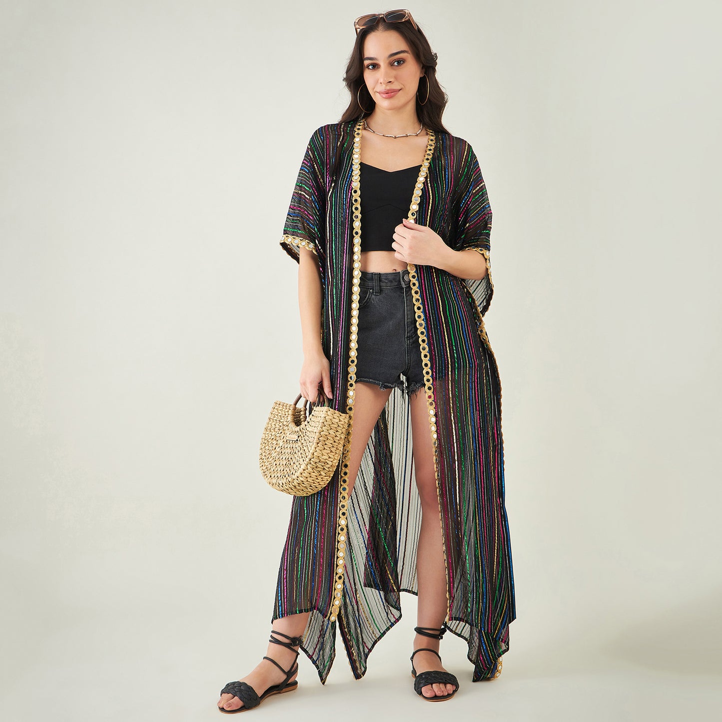 Black Lurex Cover-Up