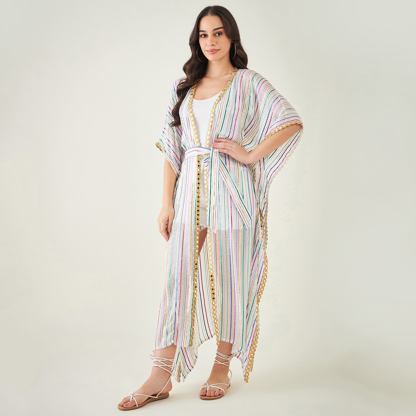 White Lurex Cover-Up