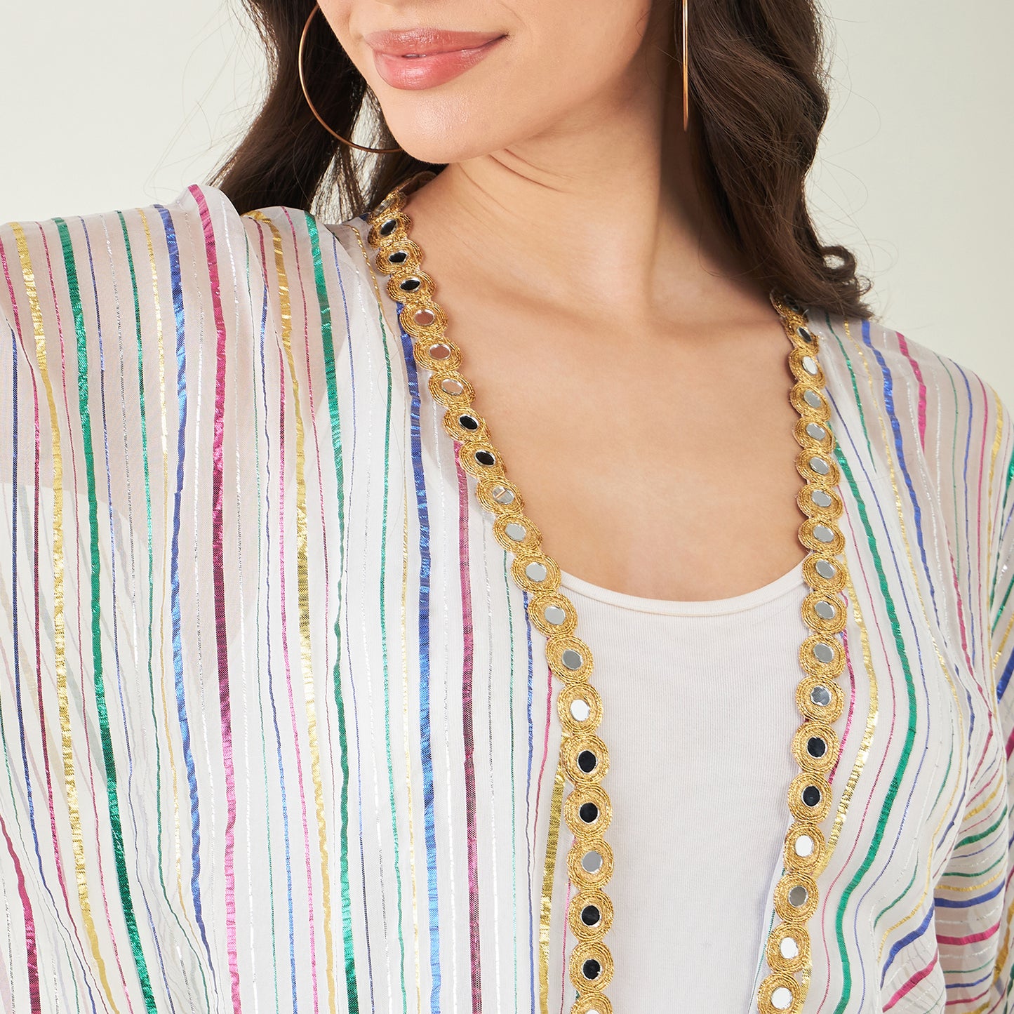 White Lurex Cover-Up