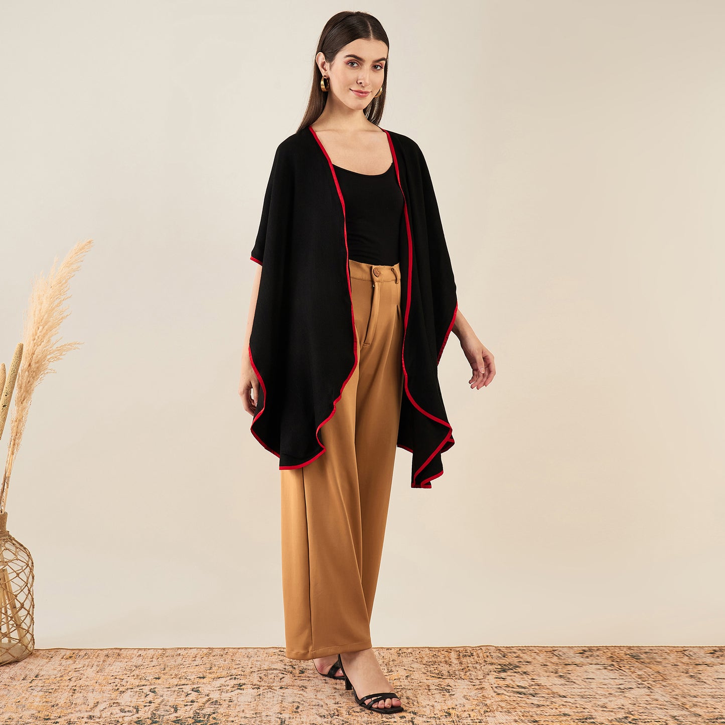 Black Cashmere Cape