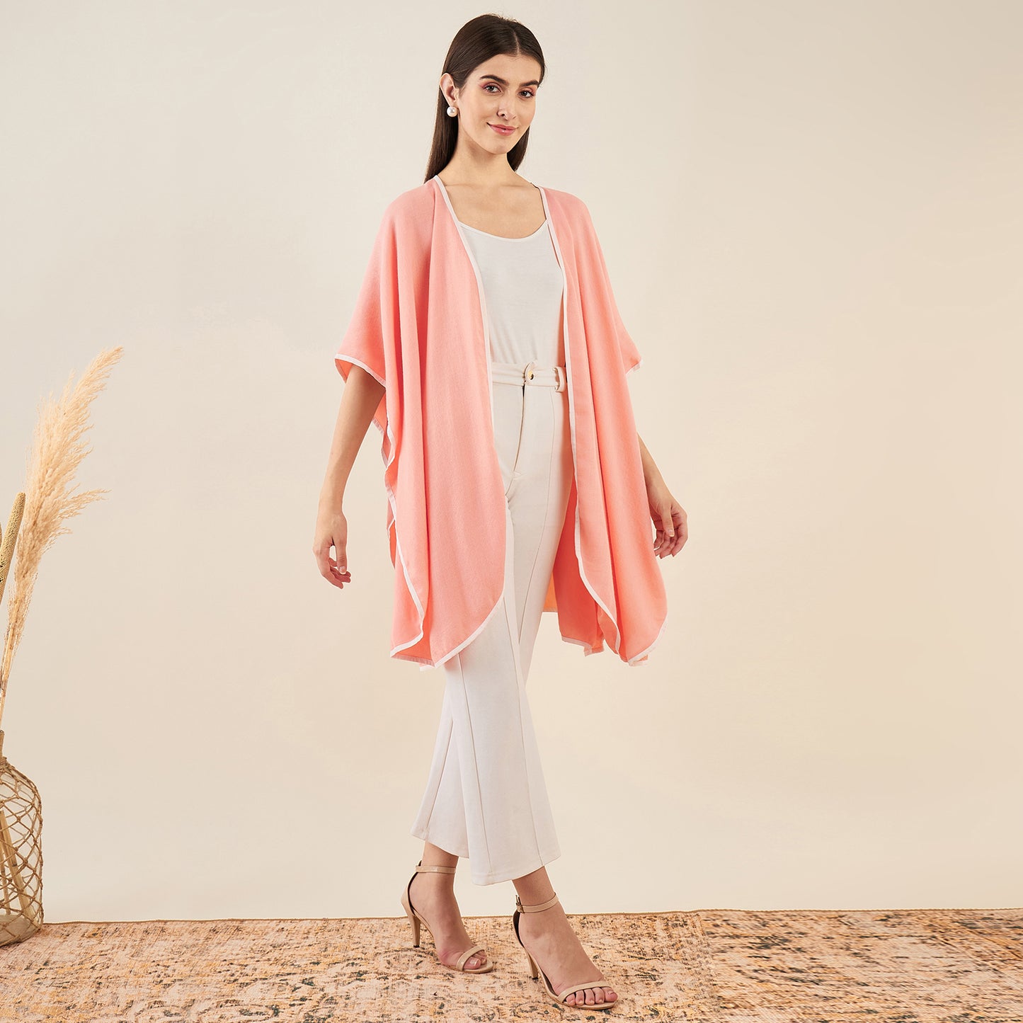 Peach Cashmere Cape