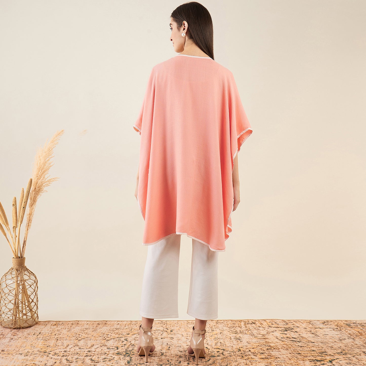 Peach Cashmere Cape