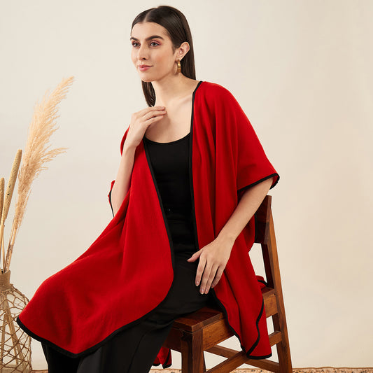 Red Cashmere Cape