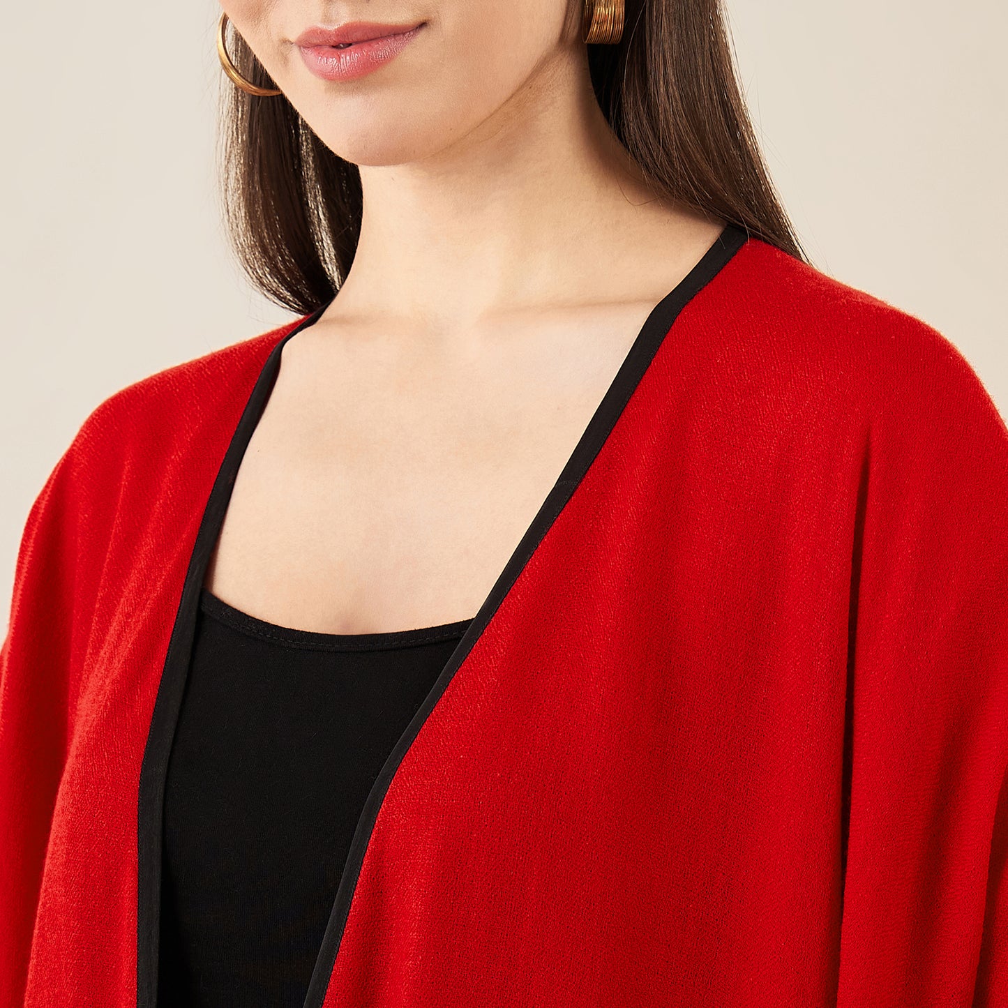 Red Cashmere Cape