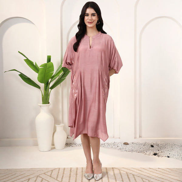 Pink Dress for Women – Bamberg Viscose Muslin | First Resort by Ramola Bachchan