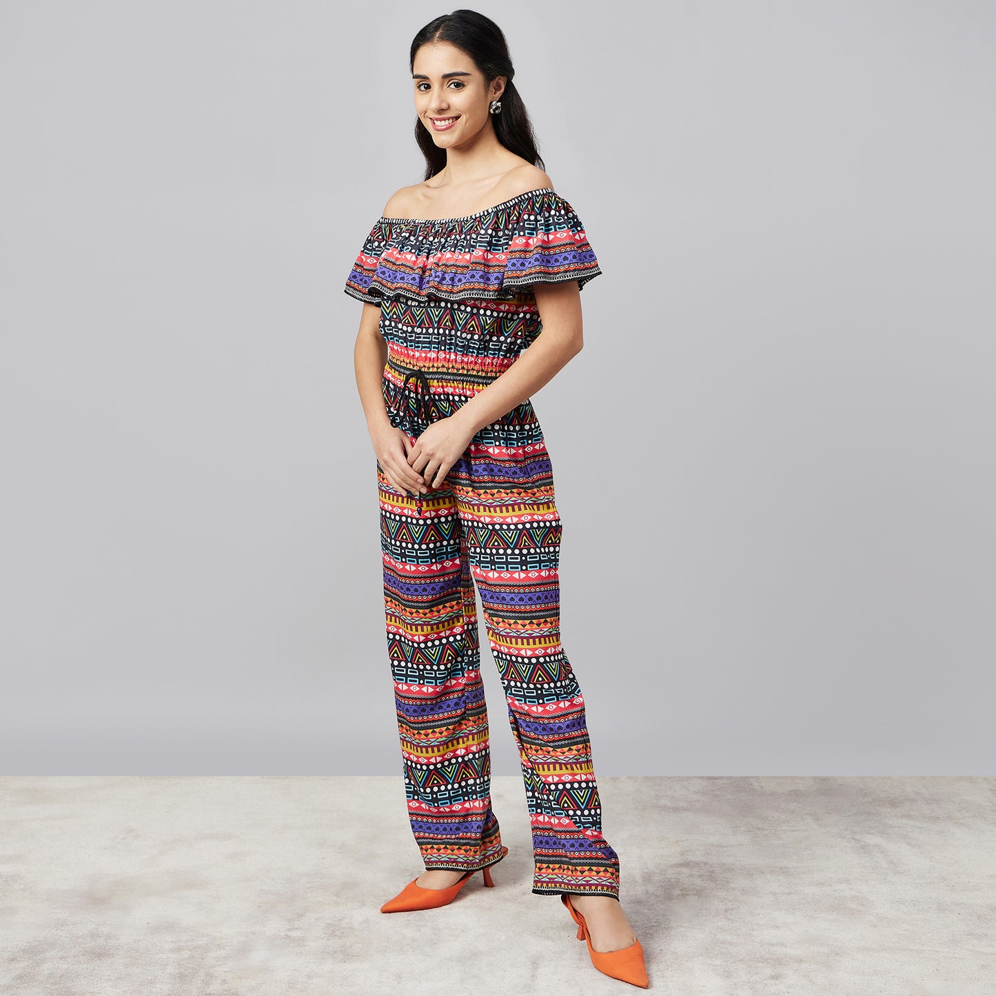 Multicoloured Aztec Jumpsuit