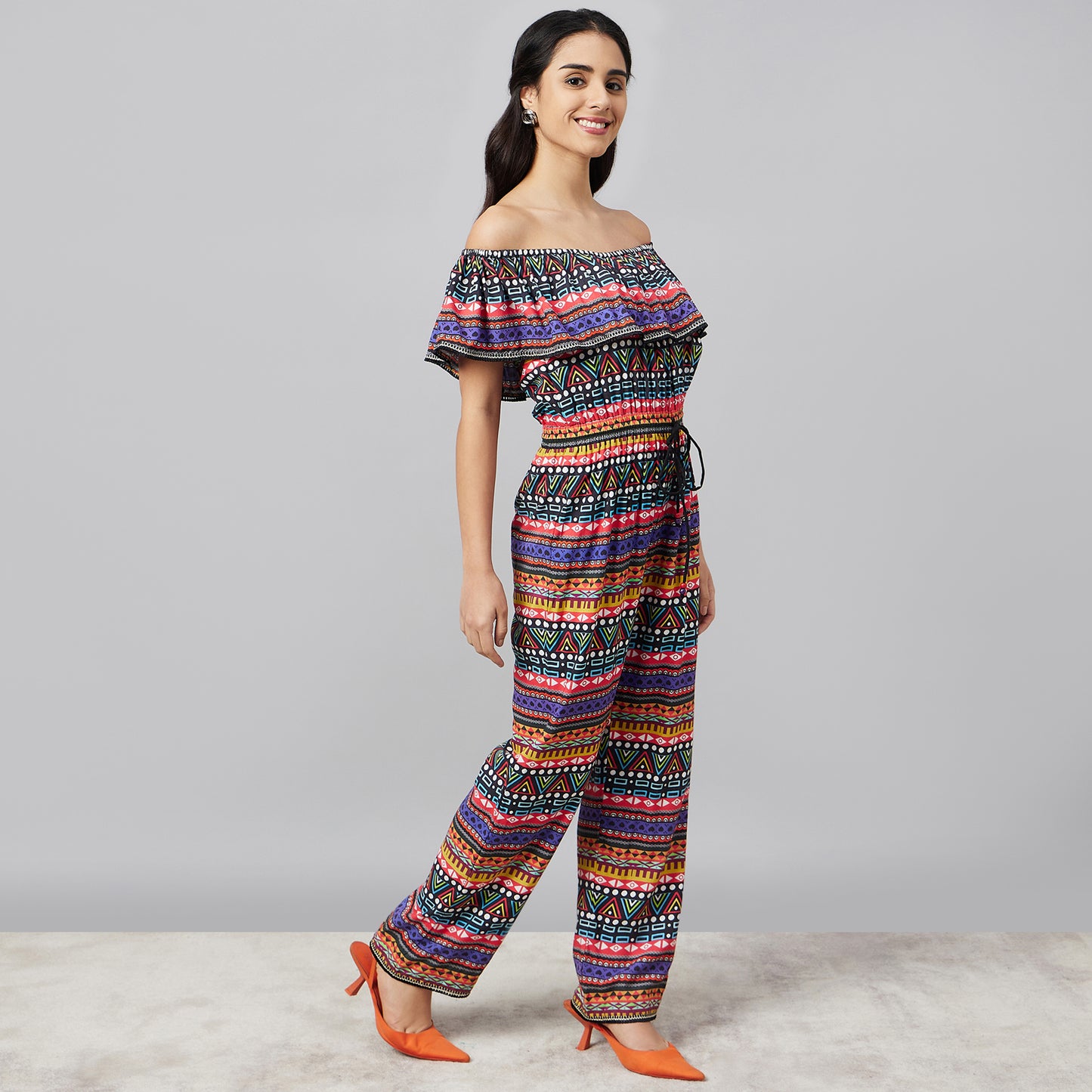 Multicoloured Aztec Jumpsuit