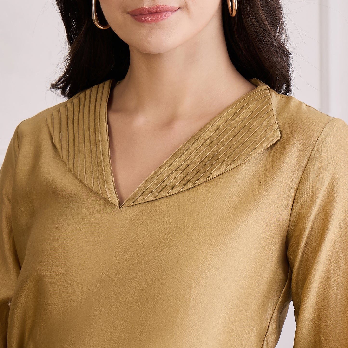 Sand Floral Cutwork Kurta