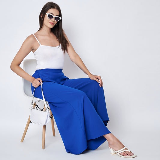 Blue Wide Leg Pants