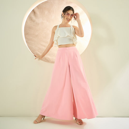 Pink Wide Leg Pants