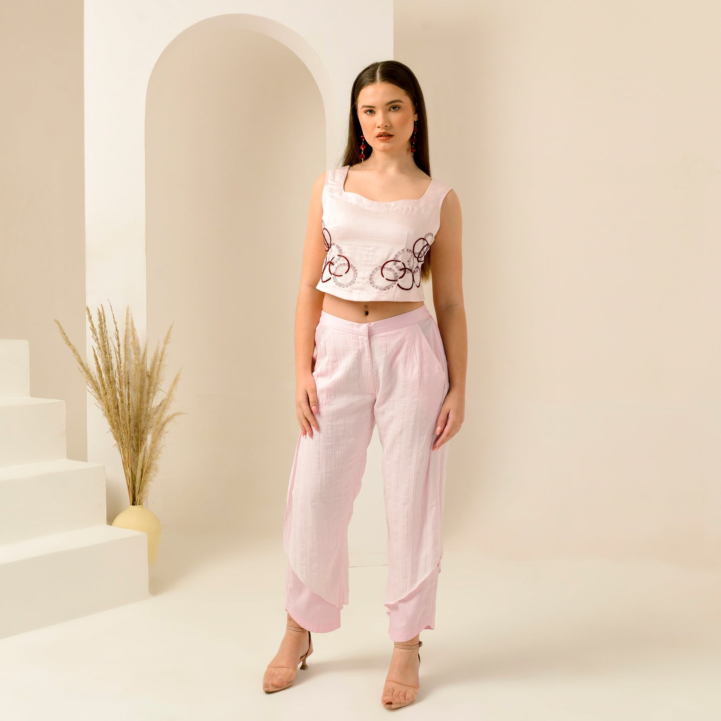 Pink Layered Trouser