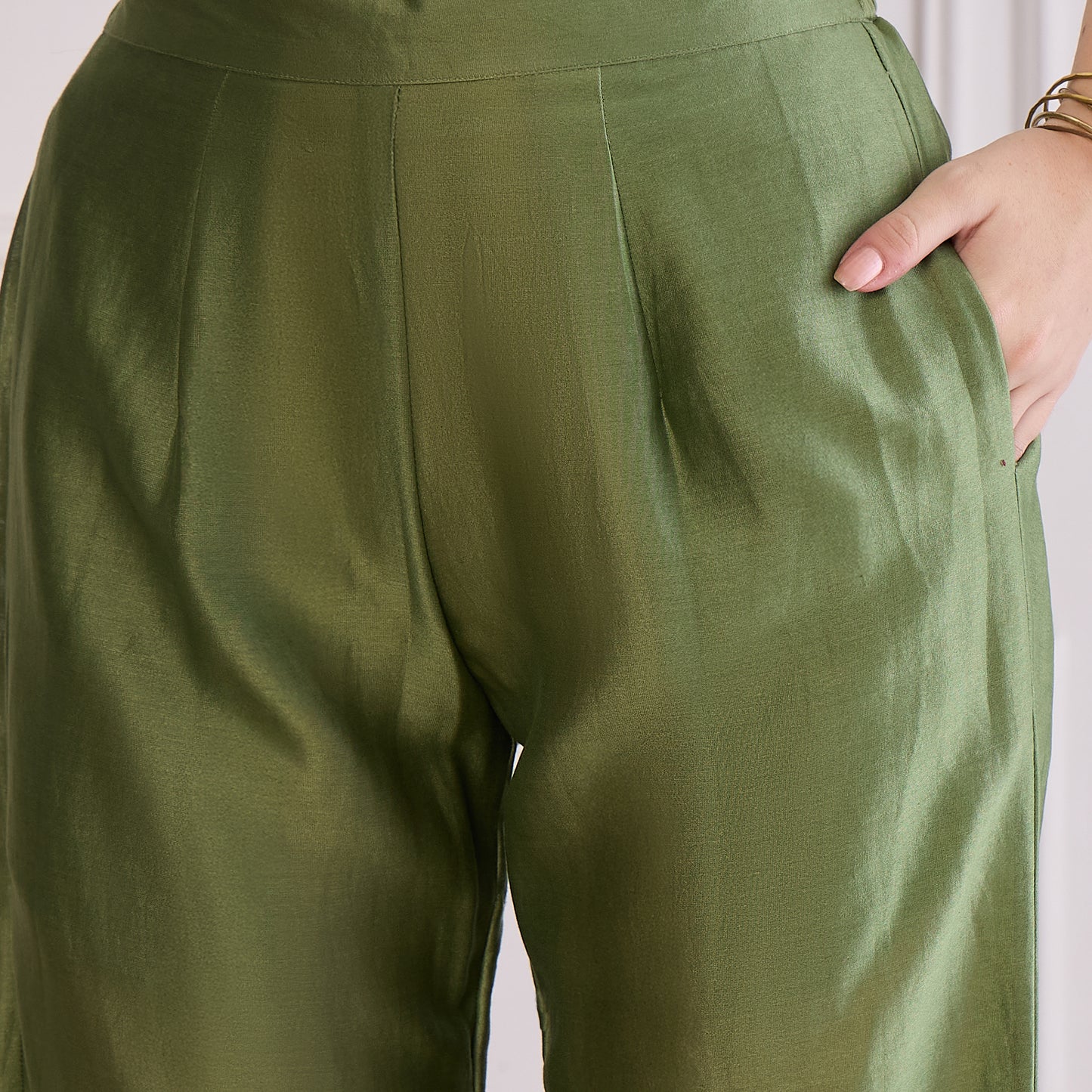 Apricot Chic Straight Pants