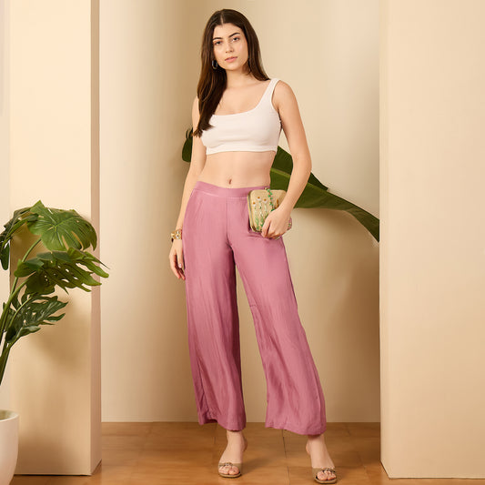 Lavender Straight Pants