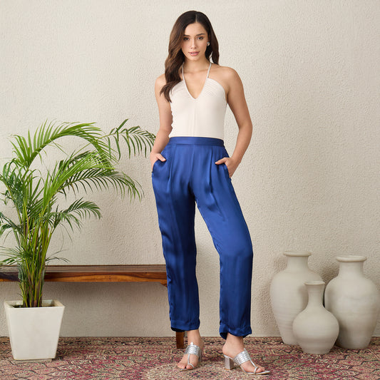 Navy Blue Straight Pants