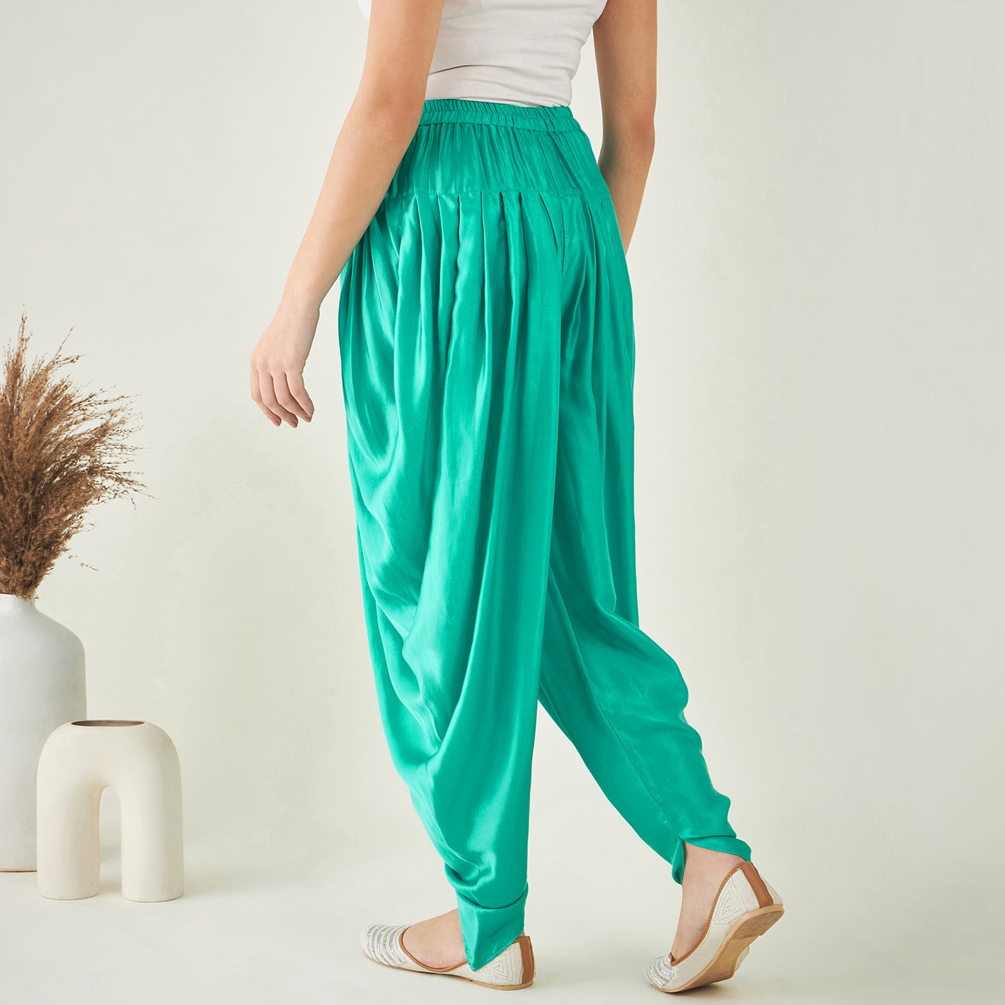 Blue Embellished Tunic with Dhoti Pants and Dupatta Set