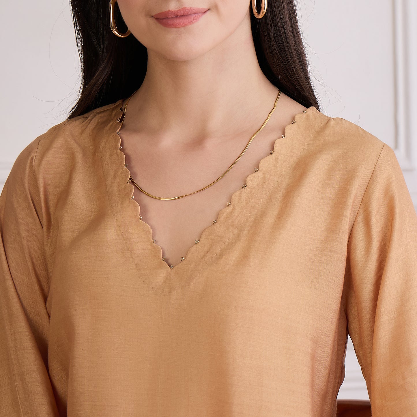 Sepia Cutwork Embroidered Set