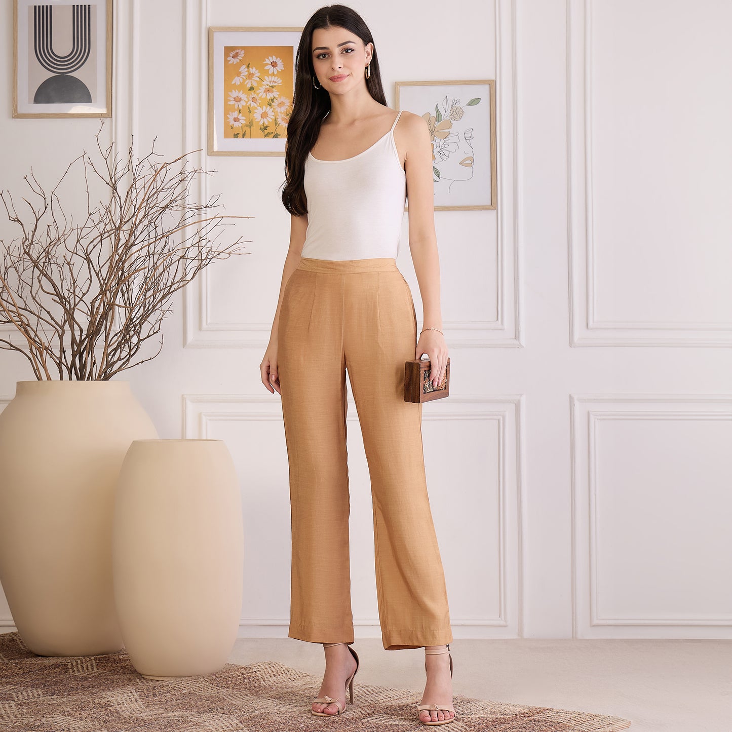 Sepia Cutwork Embroidered Set