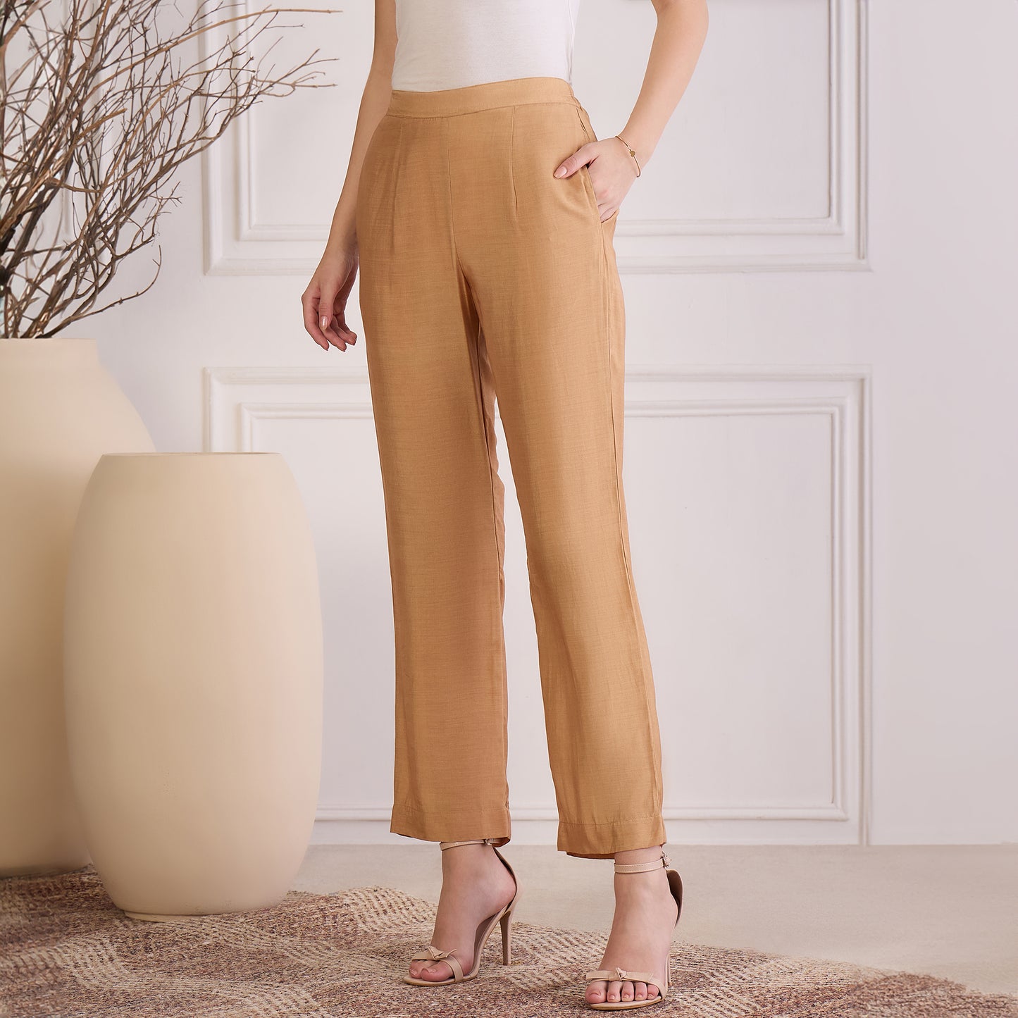 Sepia Cutwork Embroidered Set