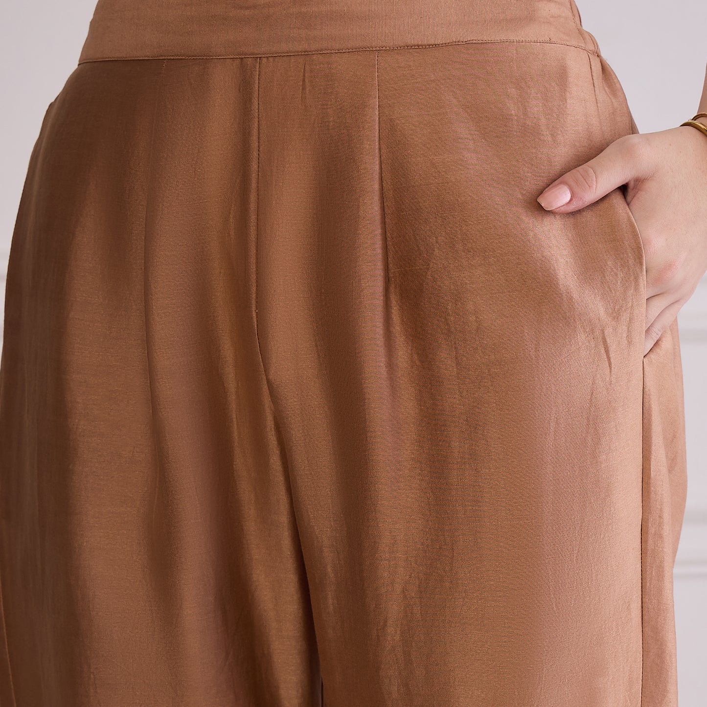 Copper Brown Embroidered Set