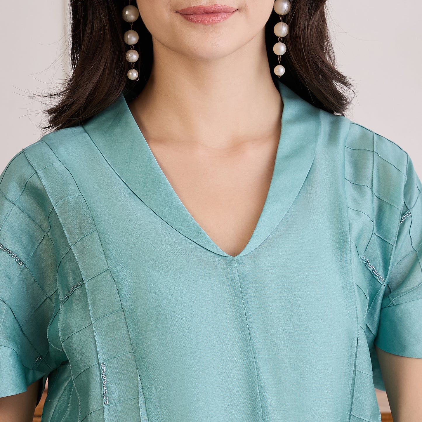 Sapphire Blue Embroidered Set