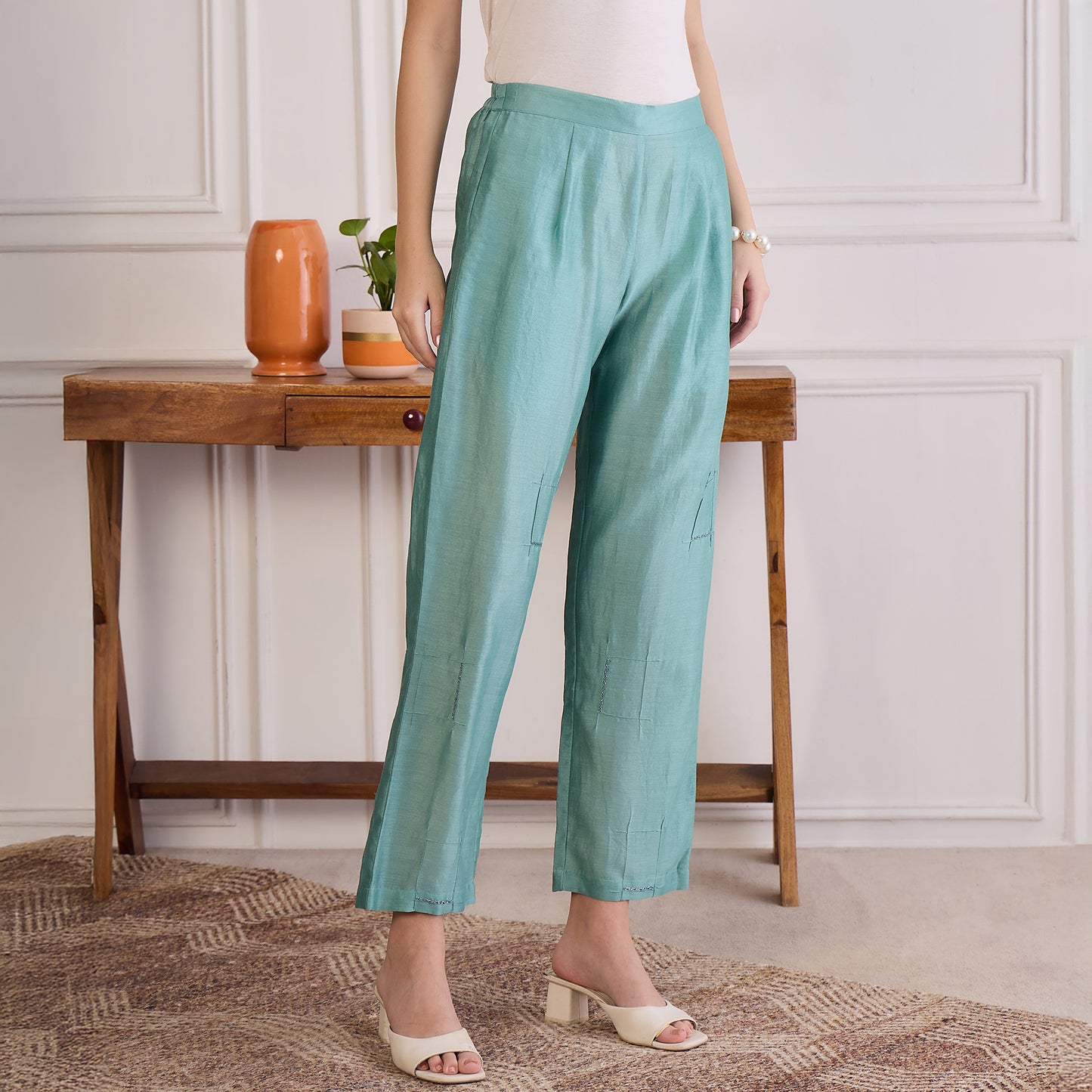 Sapphire Blue Embroidered Set