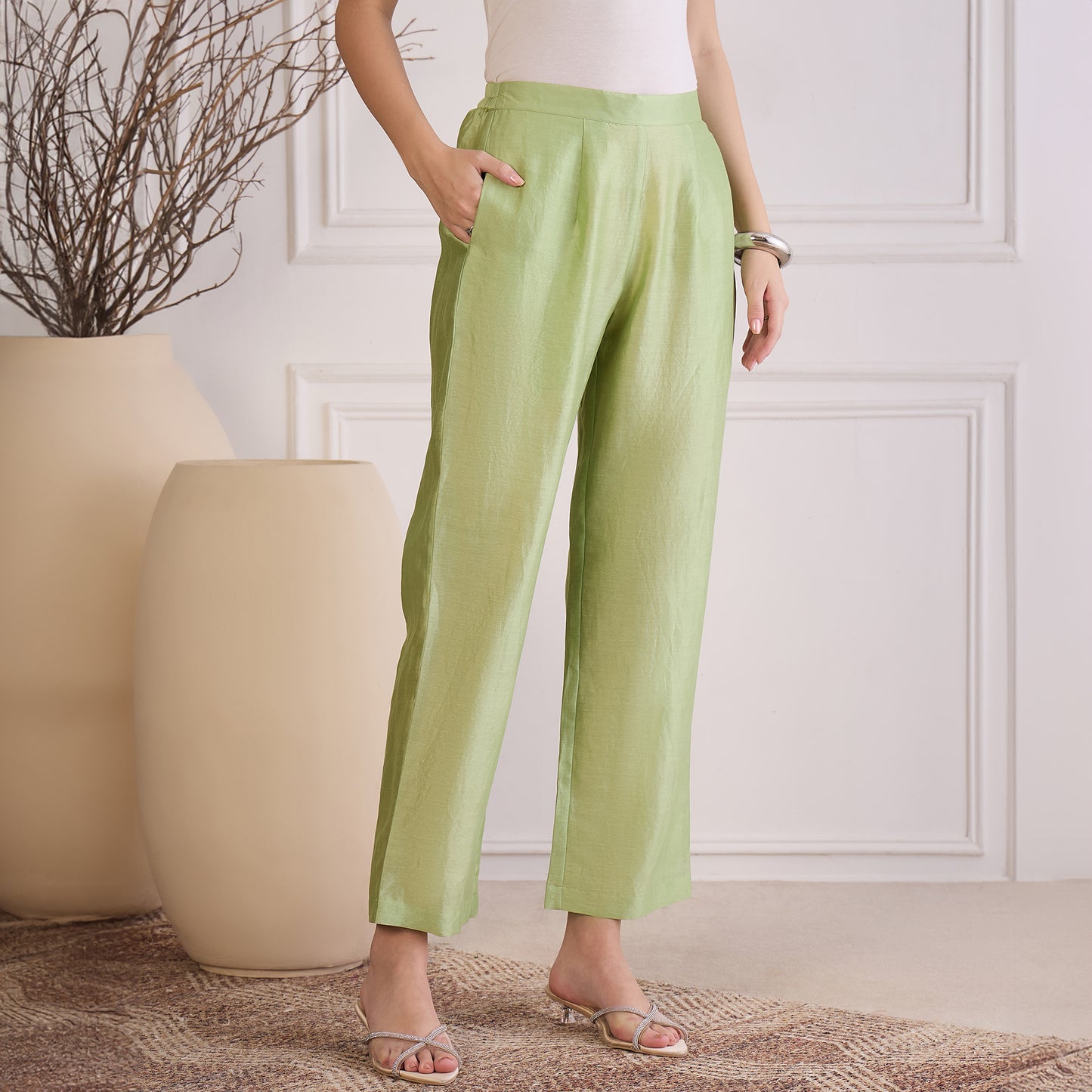 Mint Green Embroidered Cutwork Set