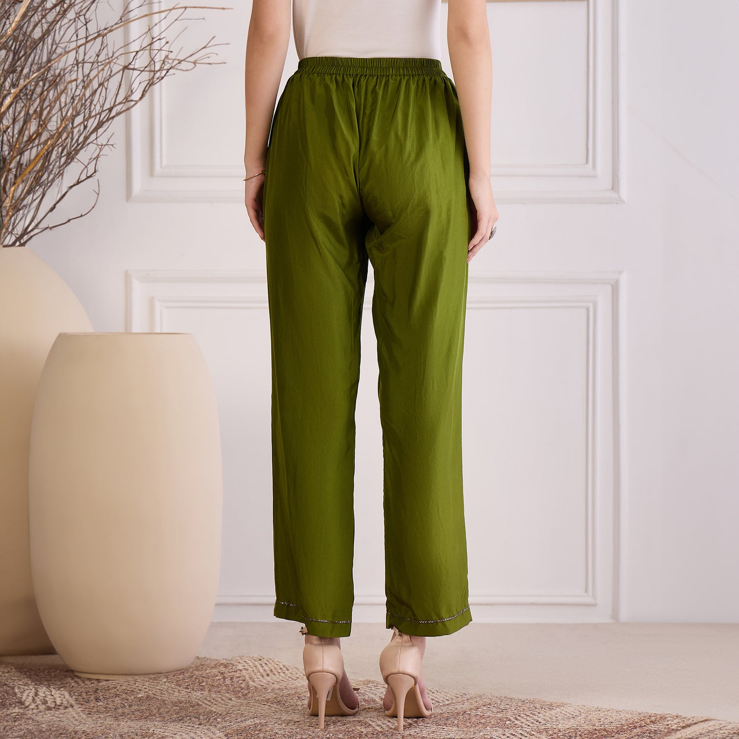 Furn Green Embroidered Set