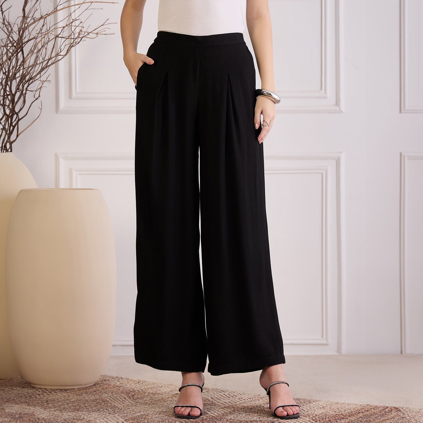 Black Asymmetrical Co-Ord Set
