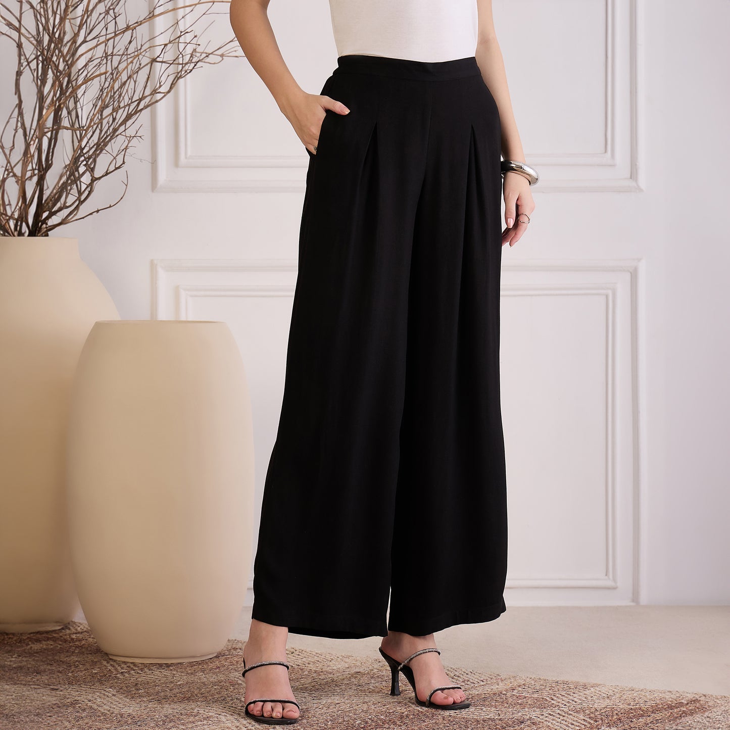 Black Asymmetrical Co-Ord Set