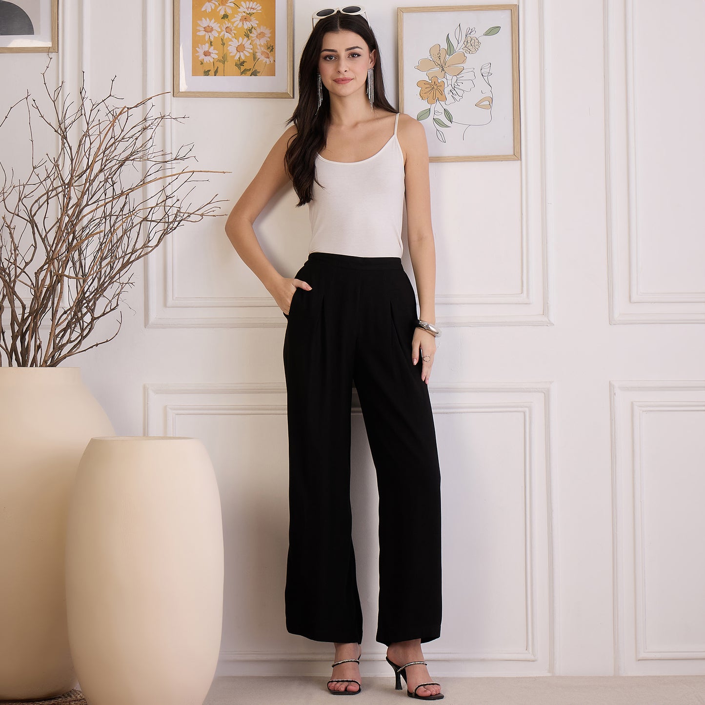 Black Asymmetrical Co-Ord Set