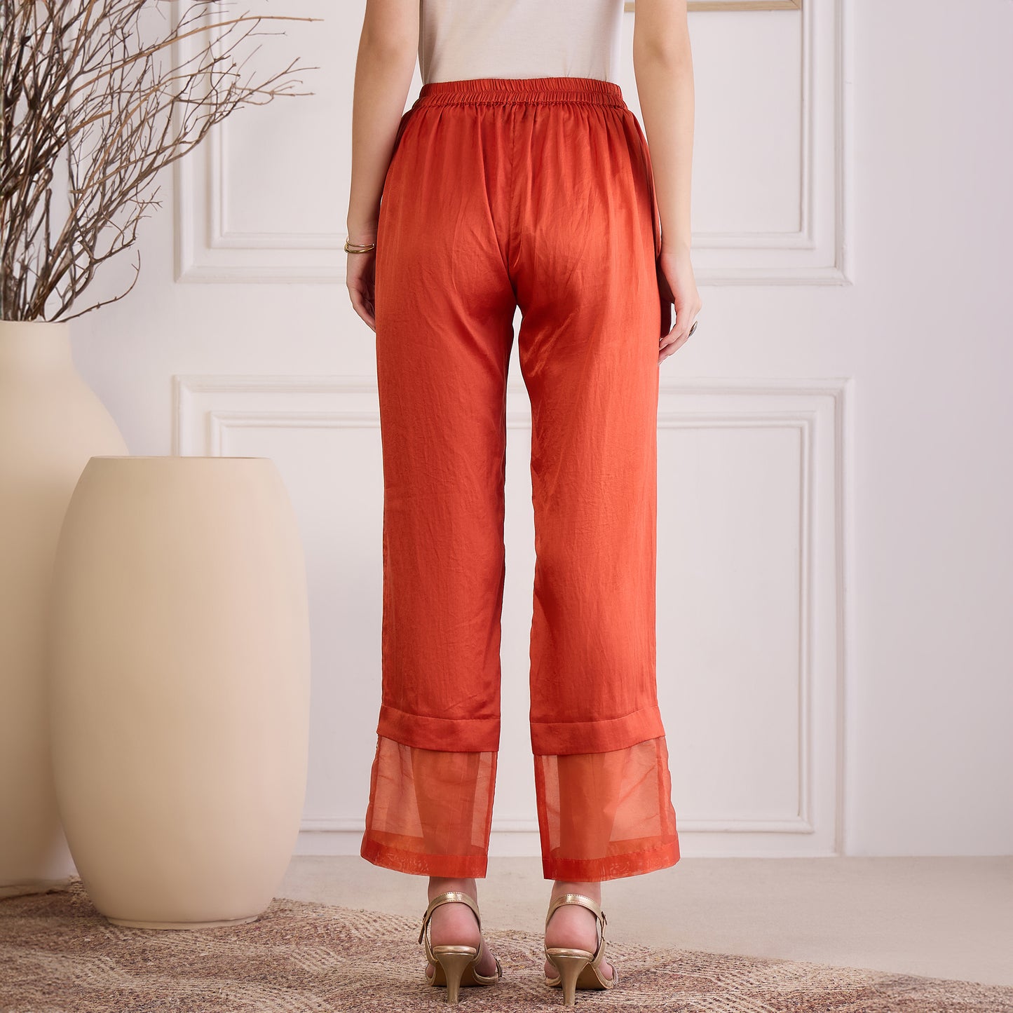 Cinnamon Leaf Hand Embroidered Co-ord Set