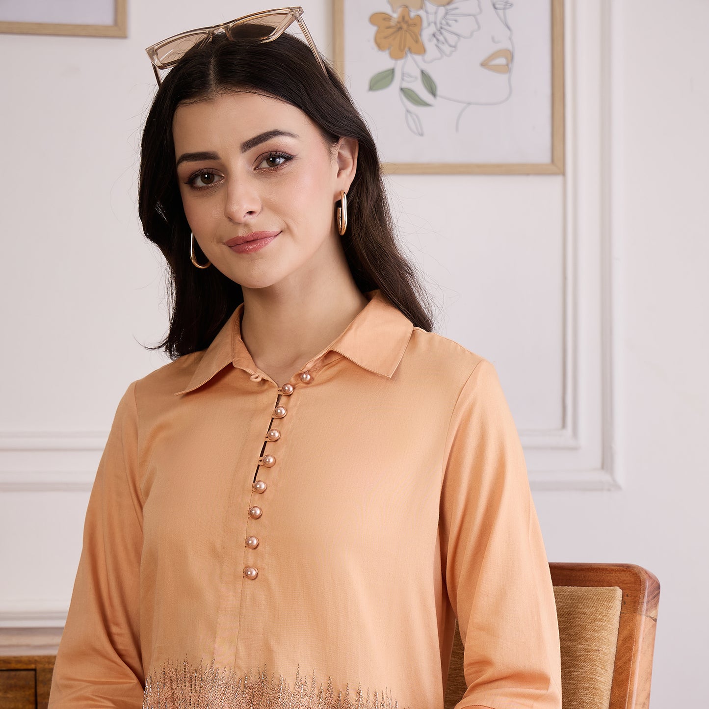 Melon Dual Embroidered Set