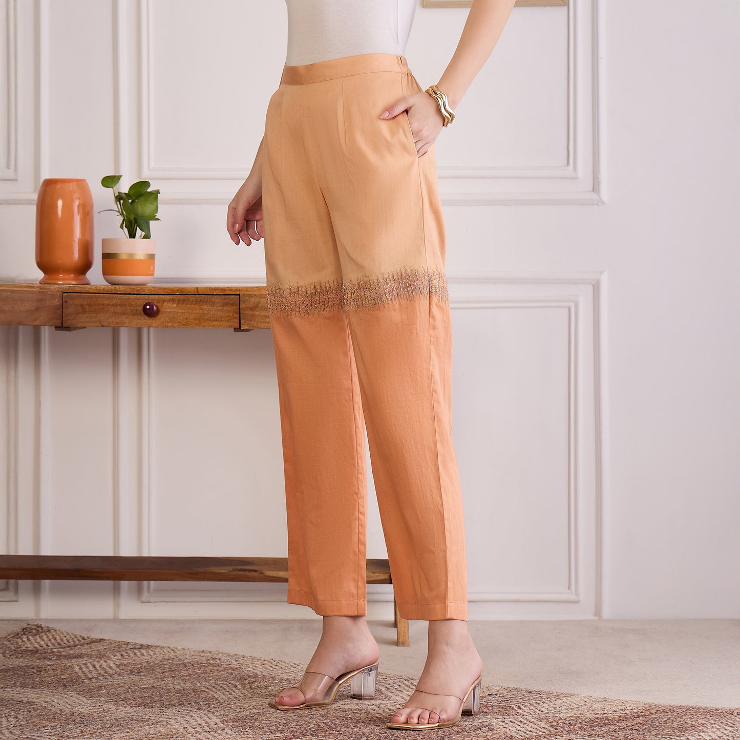 Melon Dual Embroidered Set