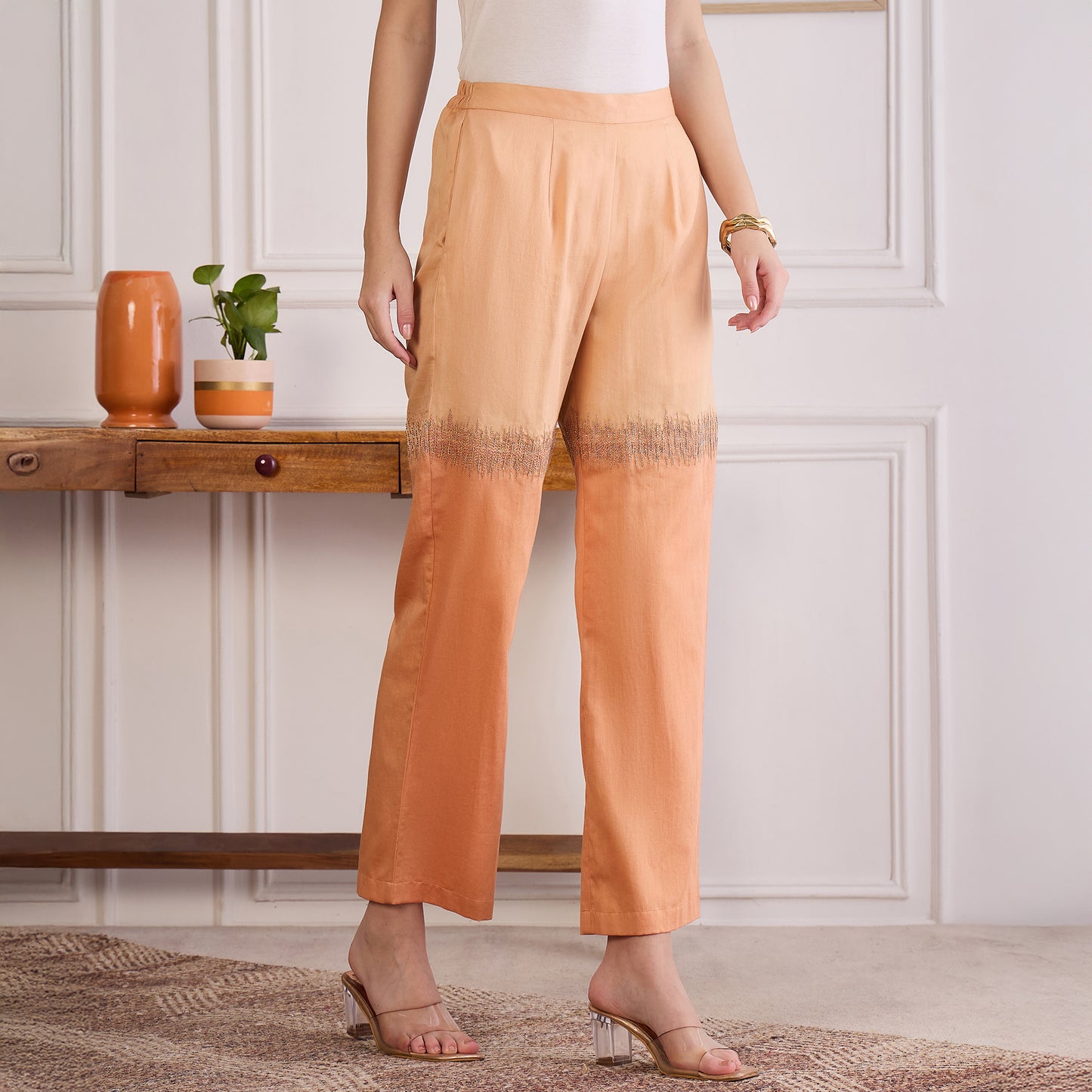 Melon Dual Embroidered Set