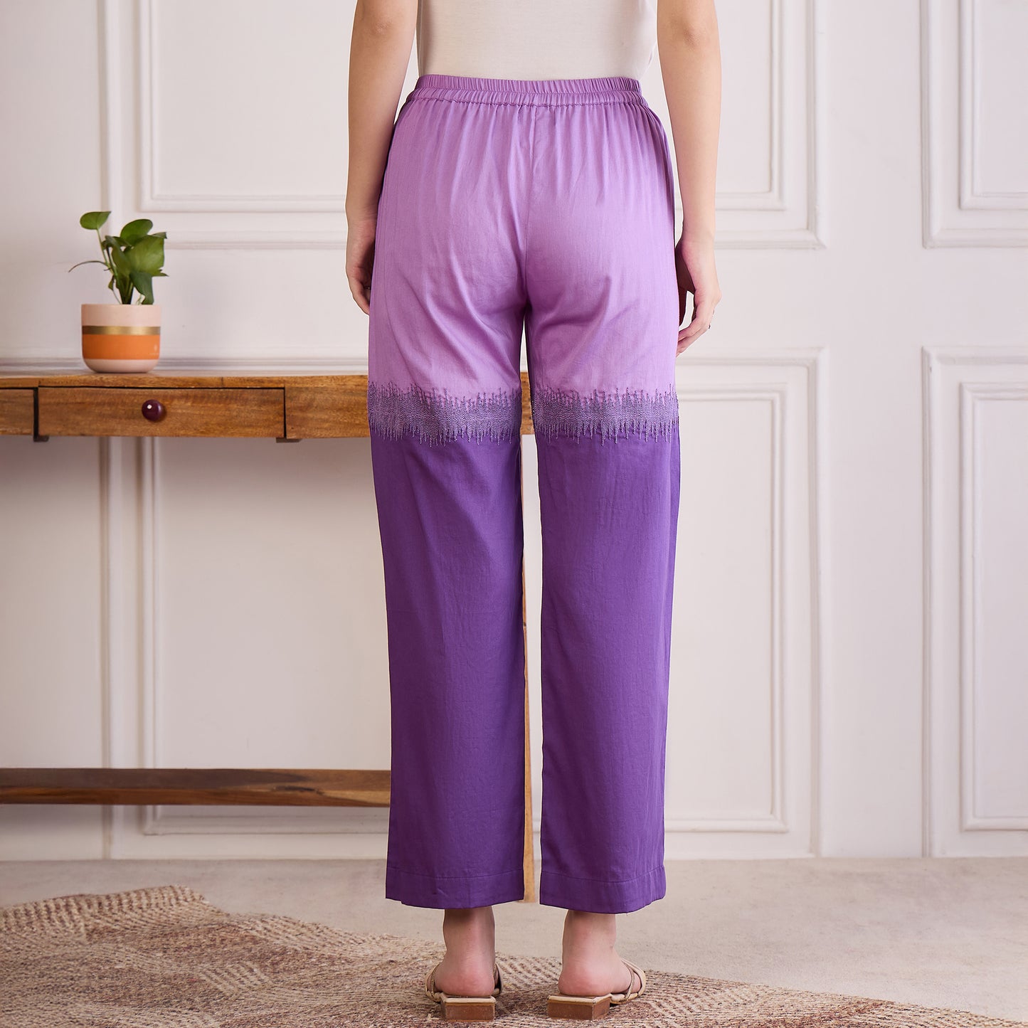 Twilight Purple Dual Embroidered Set