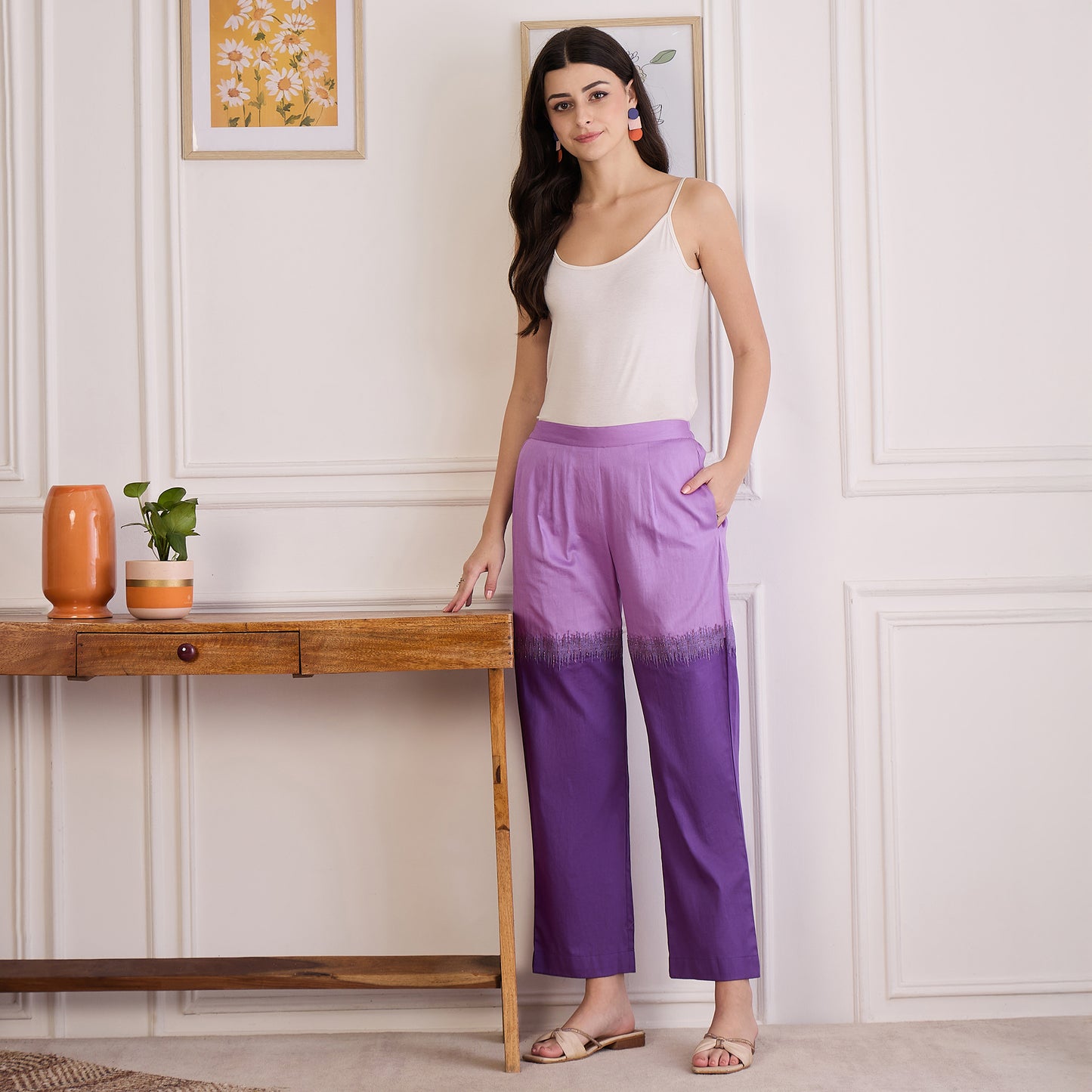 Twilight Purple Dual Embroidered Set