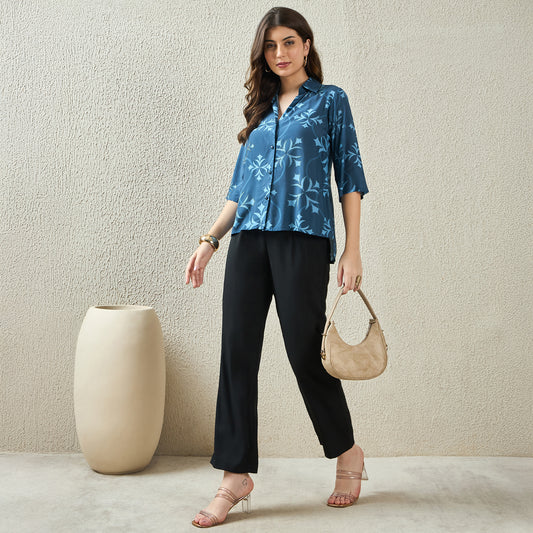 Blue Star Printed Shirt