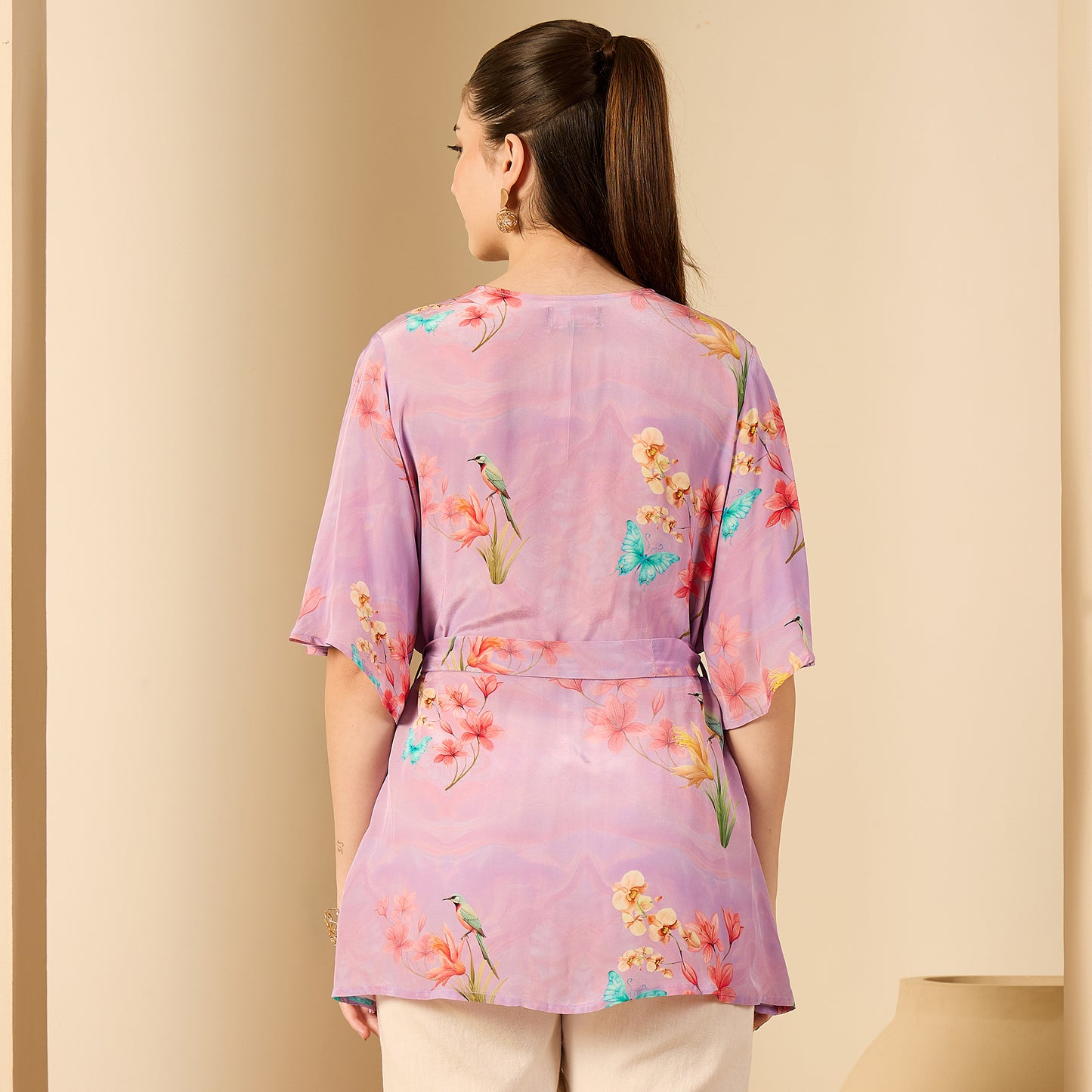 Lilac Floral Butterfly Top
